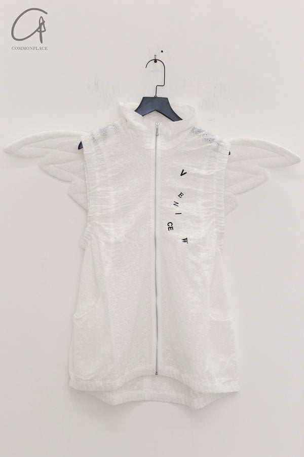 VeniceW Wings Cotton Wing Vest VCW-V1NJ-BAI White V1NJ